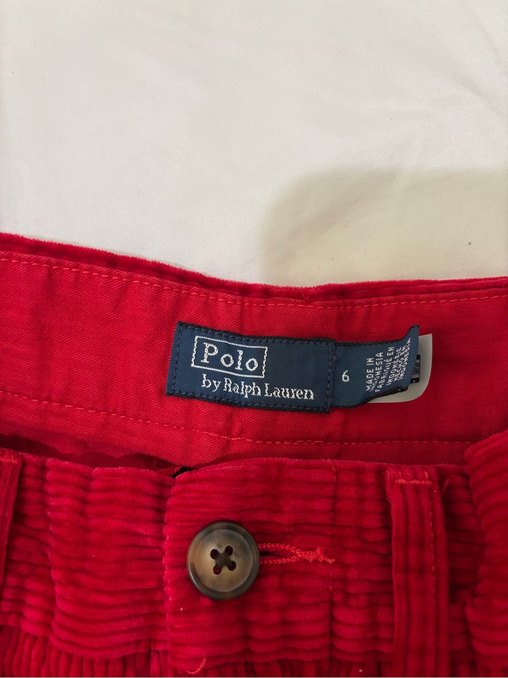 Polo Ralph Lauren Red Corduroy Pants - Picture 3 of 4
